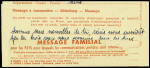 N°517 obl Paris sur message Croix-Rouge de Vanves pour Courseulles sur Mer (Calvados) (30.7.44). TB
