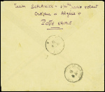 N°432 + 362 + 407 obl hex "Croiseur Algérie" (15.9.39) sur lettre recommandée. TB