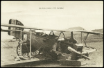 Carte postale "Les ailes brisées à Fez El Bali" (avion Breguet XIV accidenté). TB