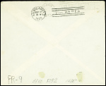 Argentine n°281 obl Trelew (12.9.1929) sur lettre pour Buenos Aires avec griffe rouge encadrée "Por Via Aerea Argentina" (vol d'inspection par Vachet - Muller n°46 - Argentine). TB