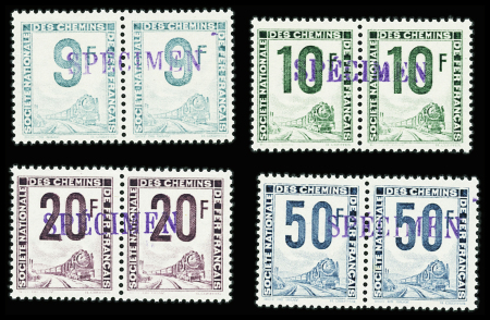 N°27/30 en paires surchargées SPECIMEN, neuf **, 1