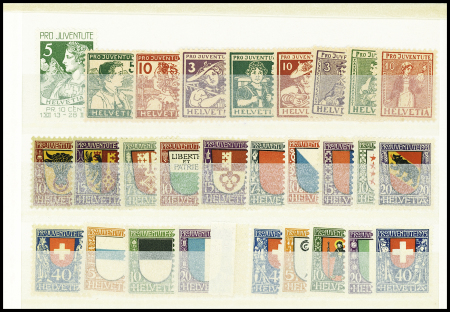 PRO JUVENTUTE N°J1-J28 (SBK) Complet de 1913 à 1923,