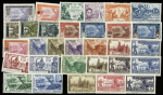 1901-1949, Collection avec timbres de la Côte d'Ivoire,