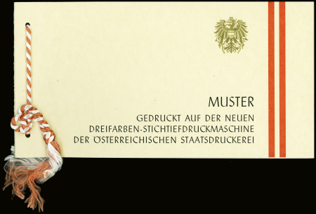 16 timbres "Muster/Maschinenprobe" : (ANK) N°1130P