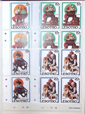 BOSTWANA-LESOTHO-SWAZILAND 1937-1992, Stock en classeur