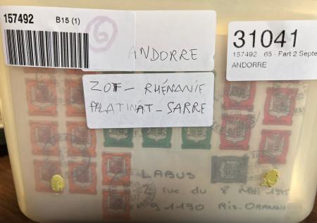 ANDORRE FRANCAIS zone d'occupation française en Allemagne,