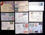CAMBODGE environ 280 lettres du XXème siècle, affranchissements