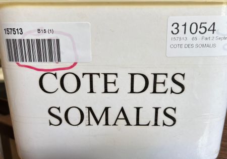 COTE DES SOMALIS environ 120 lettres 1910-1980, affranchissements