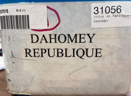 DAHOMEY après indépendance environ 340 lettres commerciales