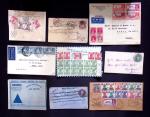 ASIA : Lot of 350 covers and postal stationery cards