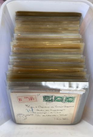 FRANCE : environ 300 lettres de France 1945-1960, affranchissements