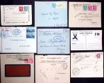 FRANCE : 1939-1945 environ 350 plis : marques de franchise,