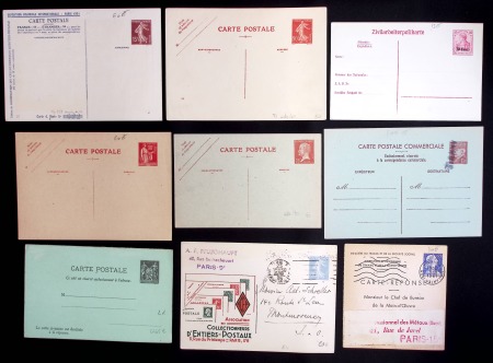 FRANCE : environ 320 entiers postaux de France neufs