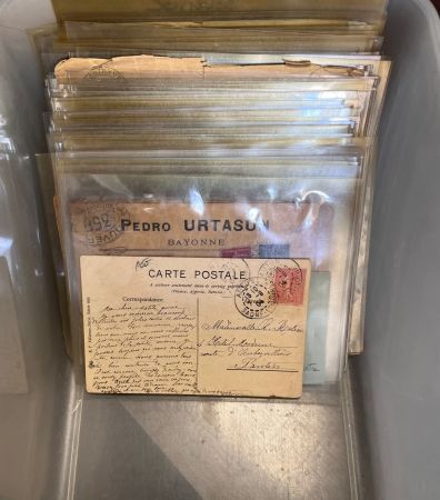 FRANCE : semeuse lignées environ 130 lettres sont oblitérations