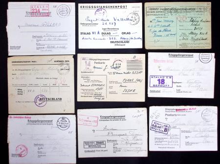 FRANCE : environ 380 cartes et formules de stalags