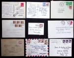 FRANCE : environ 330 lettres aff timbres d'usage courants