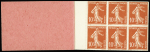 N°138-C8  10c Semeuse rouge 30 timbres type II neu