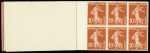 N°138-C8  10c Semeuse rouge 30 timbres type II neu