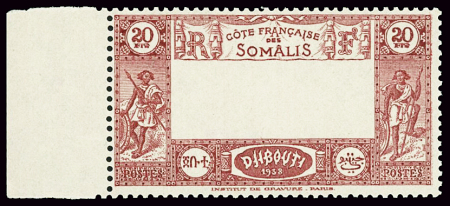 N°169a Centre omis, neuf **, R, grand luxe. Signé Scheller.