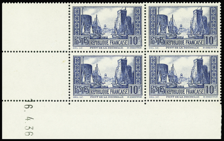 N°261 10f La Rochelle type III  16.4.36 neuf ** TB