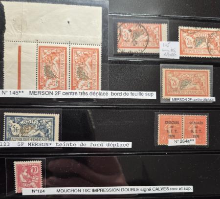 1900-2010env., Important stock marchand de centaines