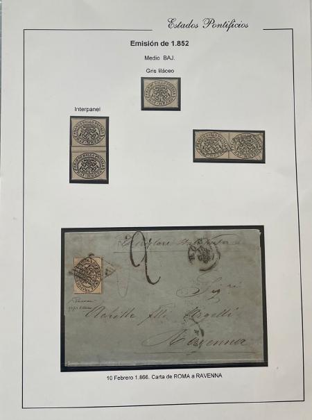 PAPAL STATES 1852--59, Extensive and valuable exhibition