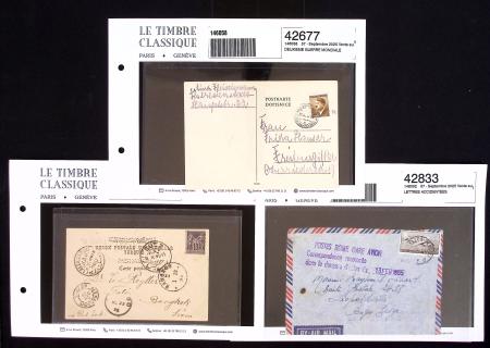 1899-1960, Lot of seven mail lots with mostly WWII items,