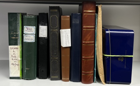 1917-1998, Postal history lot in five albums and one tin