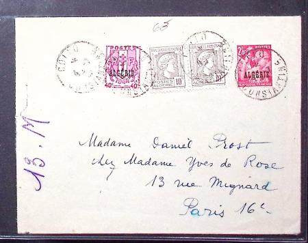 1920 - 1962, Algérie environ 1800 lettres dans 4 boites