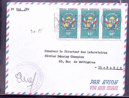 1910 - 1980. lettres d'Afrique contenues dans des boites