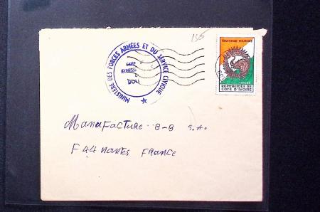 1910 - 1980. lettres d'Afrique contenues dans des boites