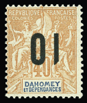 N°39a 10 sur 40c surcharge renversée neuf * TB