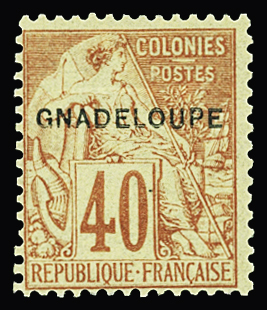 N°24a GNADELOUPE neuf * TB