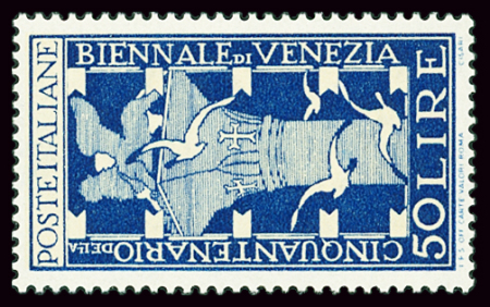 N°535 50 lires biennale de Venise neuf ** TB