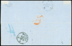 Griffe Coi Postali Francesi sur N°56 sur lettre de