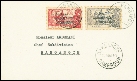 N°247+248 obl. càd BANGANGTE 12 mai 41 sur enveloppe,
