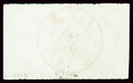 N°3a 20c noir sur blanc en paire, obl. cad T15 3 Janv.