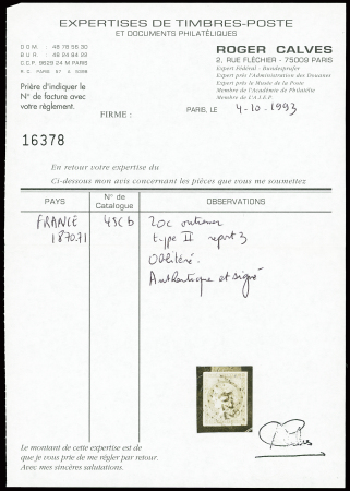 N°45A 20c. bleu Type 1 Report 2 + n°45Aa bleu foncé