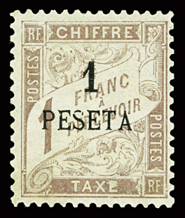 TAXE N°5 1p. s. 1f. lilas-brun, neuf **, très frais,