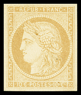 N°11 10 c. bistre, neuf *, TB