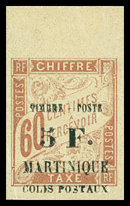 N°60 5 f. s. 60 c. brun, bdf, neuf ** (* sur bdf),