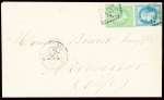 N°29 + 35 obl GC 404 + T17 "Beauvais (58)" (1872) sur lettre. TB