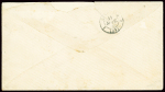 N°20 + 28 + 36 obl étoile 2 + CAD "Paris R. St Lazare" (10 sept 71) sur lettre, association rare. TB
