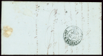 N°36 en paire obl PC du GC 4239 + T16 Villefranche de Belves (23) (29.7.1871) sur lettre