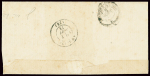 N°41 + 25 + 37 obl GC 996 + T17 "Chemillé ('47)" (6 sept 1871) sur lettre pour Amboise. TB