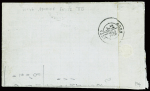N°44 obl GC 1335 + T16 Douarnenez (25 janv 71) sur lettre. TB