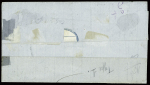 N°44 obl GC 3608 + T17 St Gaudens (30) (20 mai 1871) sur lettre. TB