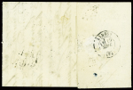 N°25 + 27 + 46 obl GC 3219 + T127 Rouen (9 sept 71) sur lettre. TB