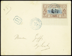 N°22 bdf sur env. recommandée locale de Djibouti 1909,