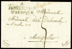 1834-1859, 4 lettres avec MP : "A ARMEE EXPEDre D'AFRIQUE"